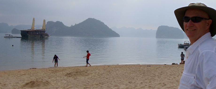 Neil at Ha Long Bay Beach
